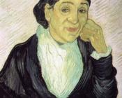 文森特 威廉 梵高 : 有粉红色背景、阿尔的女人（吉努夫人）